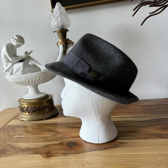 Goorin Bros Gray Wool Fedora Style Hat Size M - Picture 2 of 7